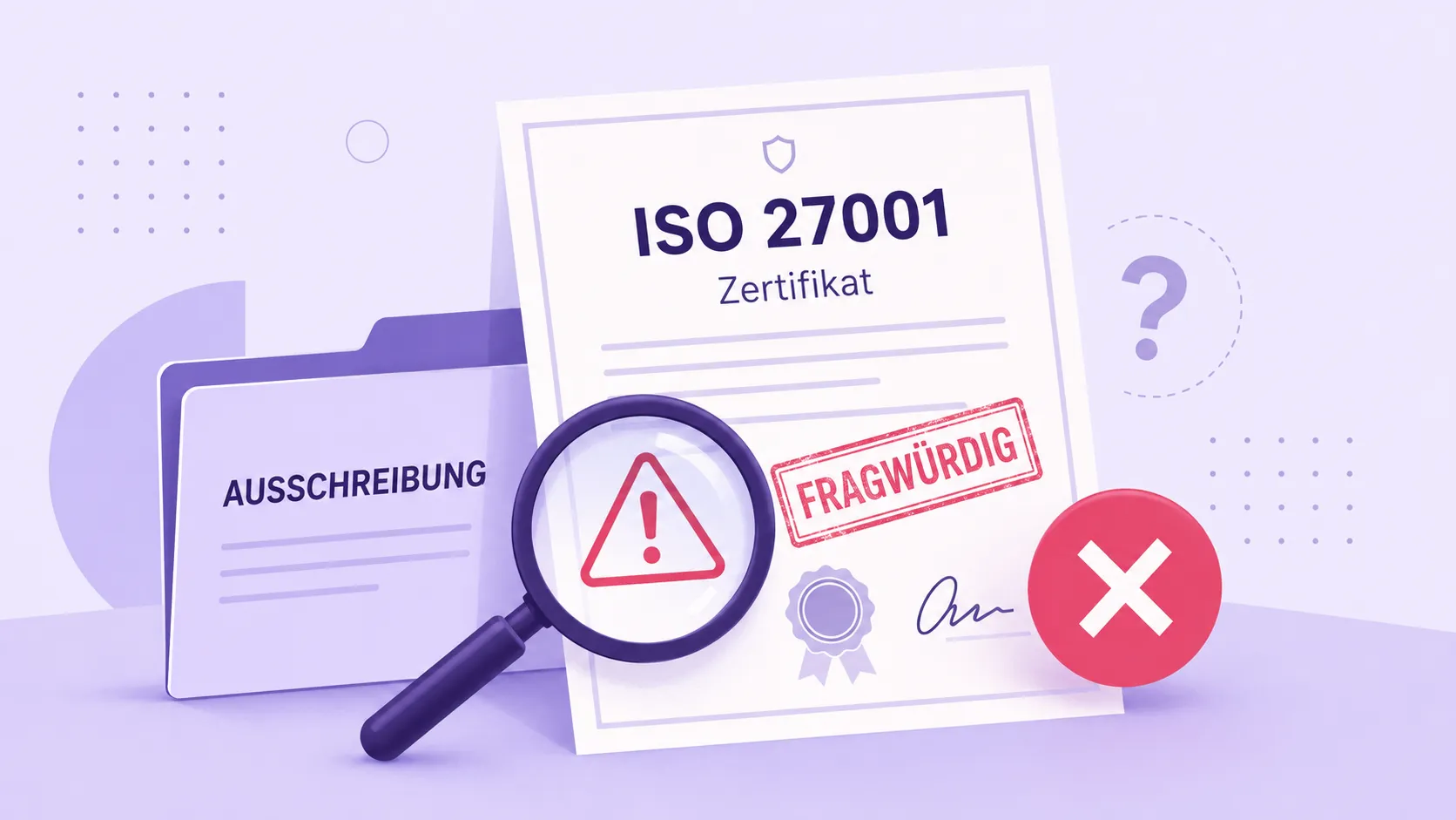 ISO 27001 schnell für eine Ausschreibung: Warum ein gekauftes Zertifikat gefährlich ist