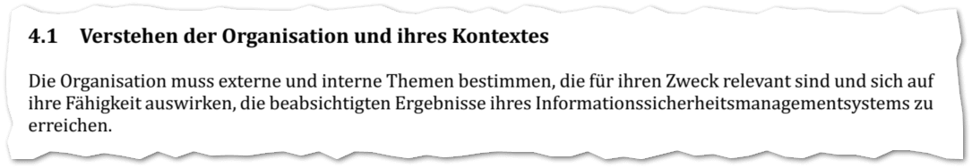 Beispiel: 4.1 Kontext der Organisation